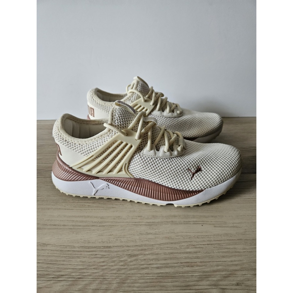Puma Pacer Future Lux Sneakers Womens Size 8.5 Pristine Rose Gold Metallic Shoes - Picture 4 of 8